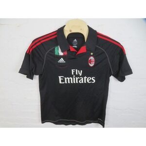 AC Milan Soccer Jersey Mens XL Black Adidas 2012-2013 Climacool Football Shirt